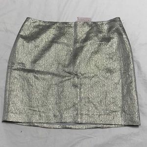 💥BOGO☄️ Ann Taylor Gold Sparkly Mini Skirt